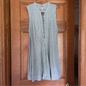 FP Poplin Striped Sleeveless Dress